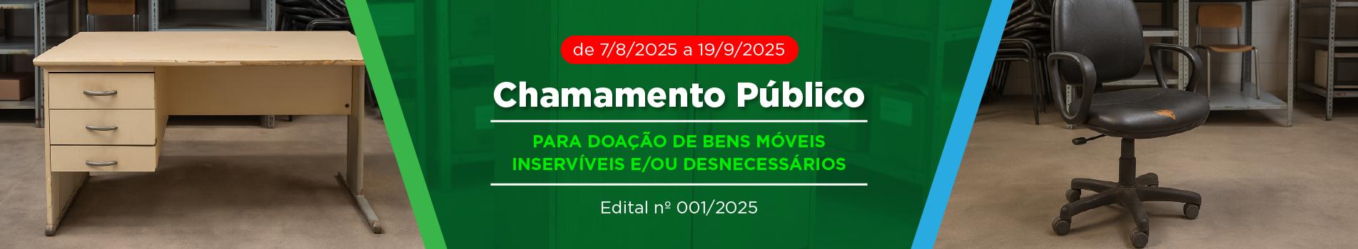 Chamamento Público Bens Desnecessários